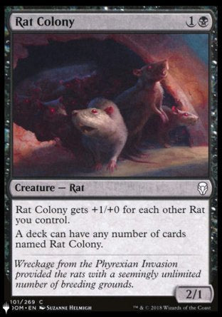 (101) Magic The Gathering The List Single: Rat Colony  Common