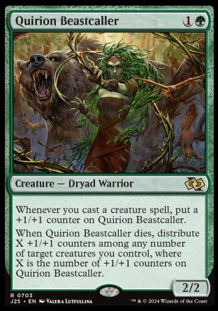 (703) Magic The Gathering Foundations Jumpstart Single: Quirion Beastcaller  Rare