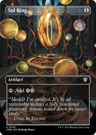 (703) Magic The Gathering Commander Masters: Extras Single: Sol Ring Holo Uncommon