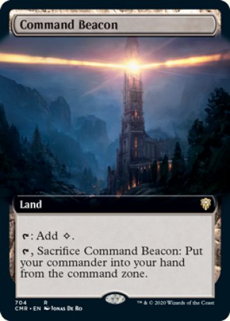 (704/361) Magic The Gathering Commander Legends: Extras Single: Command Beacon  Rare