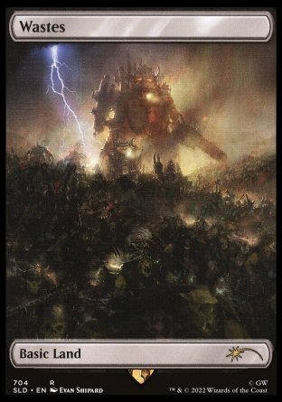 (704) Magic The Gathering Secret Lair Drop Series Single: Wastes (V.1)  Rare