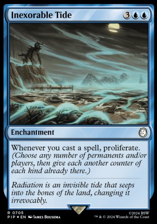 (705) Magic The Gathering Universes Beyond: Fallout: Extras Single: Inexorable Tide (V.2)  Holo Rare