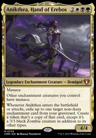 (705) Magic The Gathering Commander Masters: Extras Single: Anikthea, Hand of Erebos (V.1)  Mythic