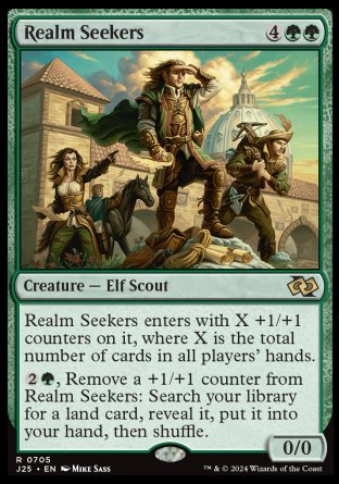 (705) Magic The Gathering Foundations Jumpstart Single: Realm Seekers  Rare