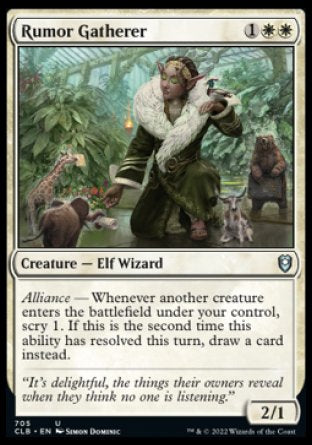 (705) Magic The Gathering Commander Legends: Battle for Baldur's Gate: Extras Single: Rumor Gatherer  Uncommon