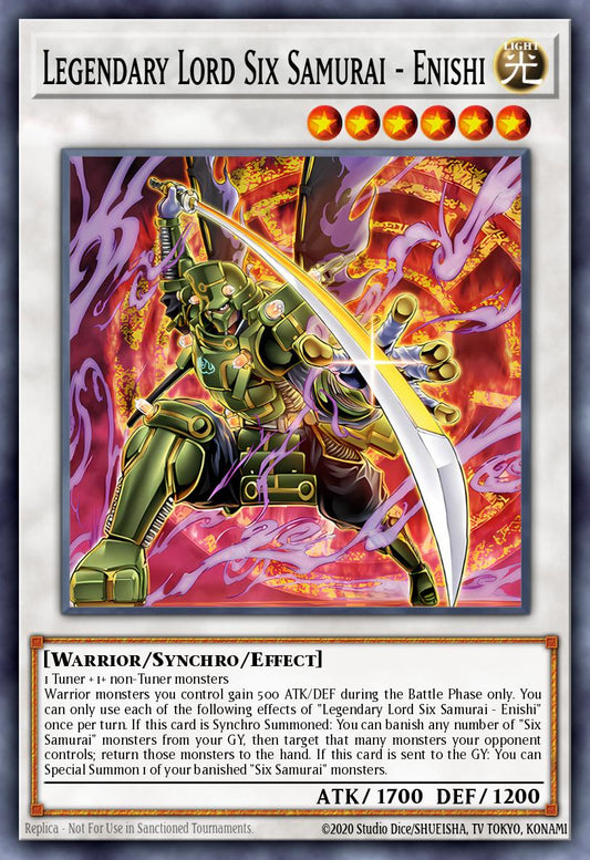 (247) YuGiOh TCG MP25: 2025 Mega-Pack Tin Single: Legendary Lord Six Samurai - Enishi  Ultra Rare