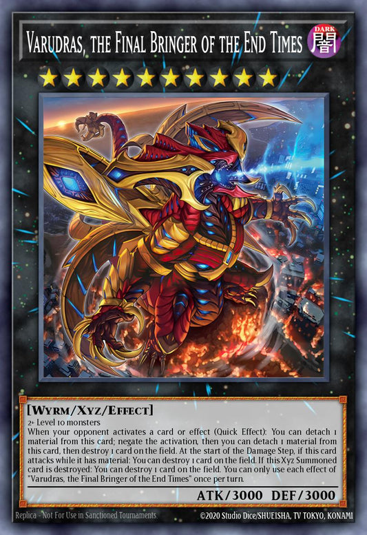 (045) YuGiOh TCG LEDE: Legacy of Destruction Single: Varudras, the Final Bringer of the End Times (V.2 - Quarter Century Secret Rare)  Quarter Century Secret Rare