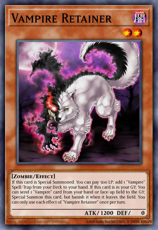 (234) YuGiOh TCG MP19: 2019 Gold Sarcophagus Tin Mega Pack Single: Vampire Retainer  Common