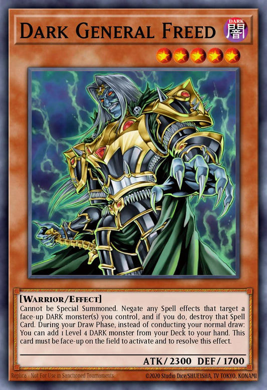 (083) YuGiOh TCG LODT: Light of Destruction Single: Dark General Freed (V.2 - Secret Rare)  Secret Rare