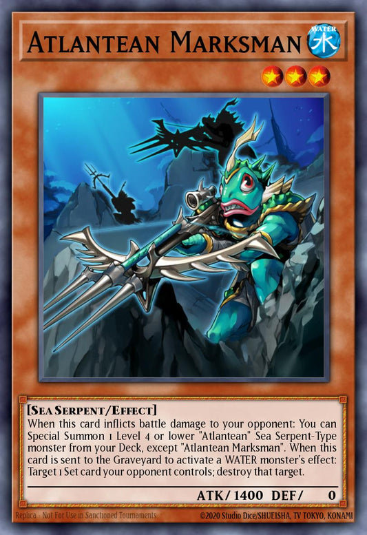 (009) YuGiOh TCG RA04: Quarter Century Stampede Single: Atlantean Marksman (V.7 - Ultimate Rare)  Ultimate Rare
