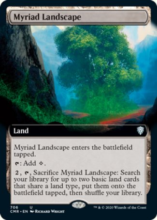 (706/361) Magic The Gathering Commander Legends: Extras Single: Myriad Landscape (V.2) Holo Uncommon