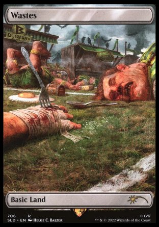 (706) Magic The Gathering Secret Lair Drop Series Single: Wastes (V.3) Holo Rare