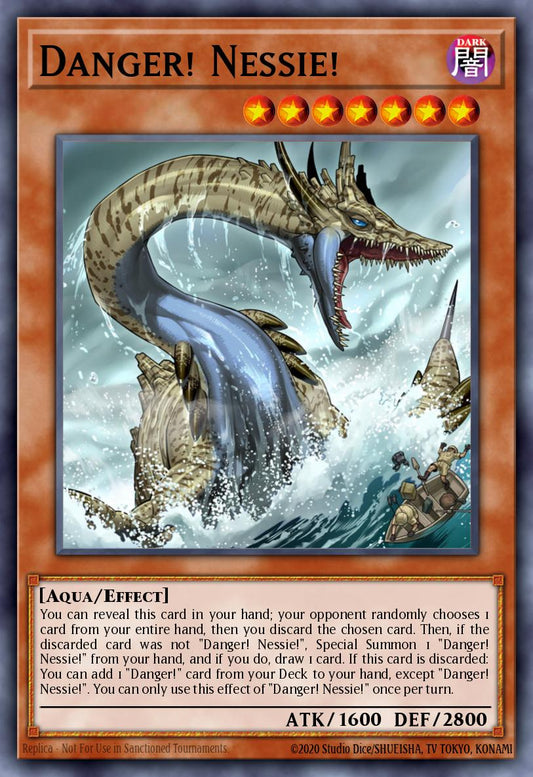 (137) YuGiOh TCG MP19: 2019 Gold Sarcophagus Tin Mega Pack Single: Danger! Nessie!  Ultra Rare