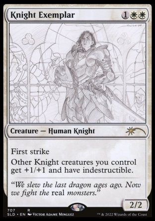 (707) Magic The Gathering Secret Lair Drop Series Single: Knight Exemplar Holo Rare