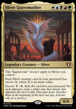(707) Magic The Gathering Commander Masters: Extras Single: Sliver Gravemother (V.1)  Mythic