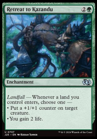 (707) Magic The Gathering Foundations Jumpstart Single: Retreat to Kazandu  Uncommon