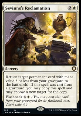 (707) Magic The Gathering Commander Legends: Battle for Baldur's Gate: Extras Single: Sevinne's Reclamation  Rare