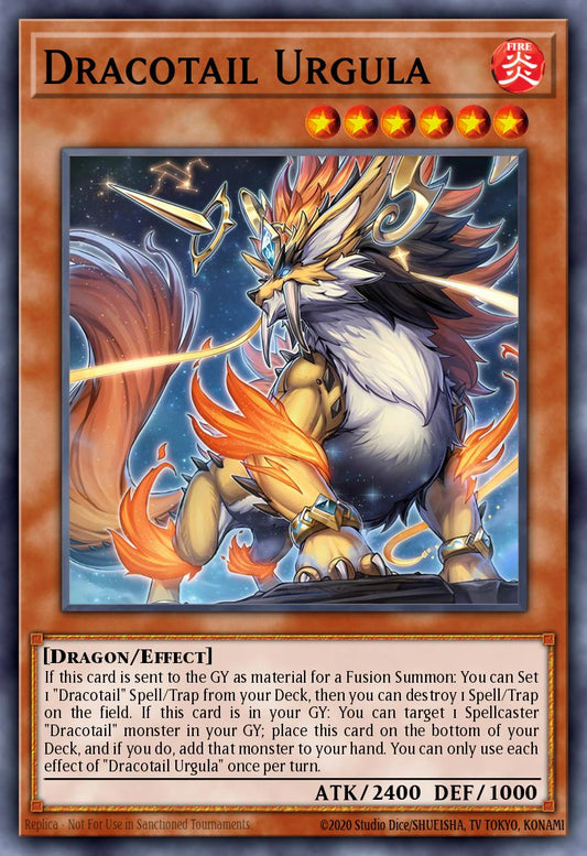 (004) YuGiOh TCG JUSH: Justice Hunters Single: Dracotail Urgula (V.2 - Super Rare)  Super Rare