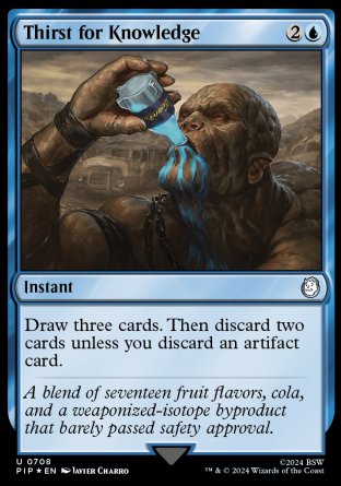 (708) Magic The Gathering Universes Beyond: Fallout: Extras Single: Thirst for Knowledge  Uncommon