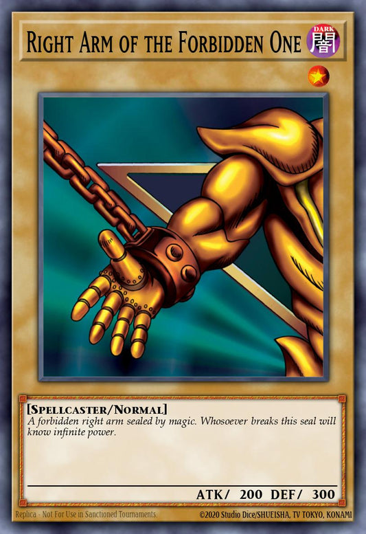 (004) YuGiOh TCG MP24: 25th Anniversary Tin: Dueling Mirrors Single: Right Arm of the Forbidden One  Quarter Century Secret Rare