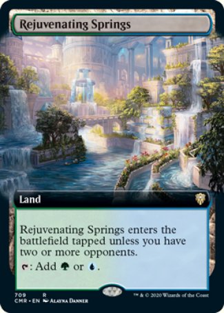 (709/361) Magic The Gathering Commander Legends: Extras Single: Rejuvenating Springs Holo Rare