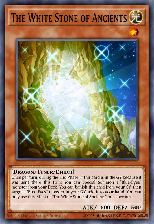 (267) YuGiOh TCG RA04: Quarter Century Stampede Single: The White Stone of Ancients (V.1 - Platinum Secret Rare)  Platinum Secret Rare