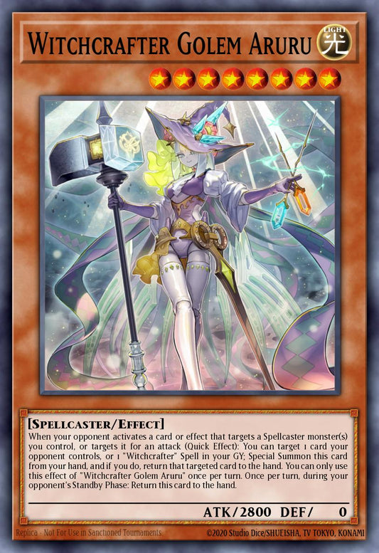 (113) YuGiOh TCG MP20: 2020 Tin of Lost Memories Mega Pack Single: Witchcrafter Golem Aruru  Ultra Rare
