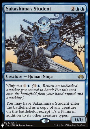 (024) Magic The Gathering The List Single: Sakashima's Student  Rare
