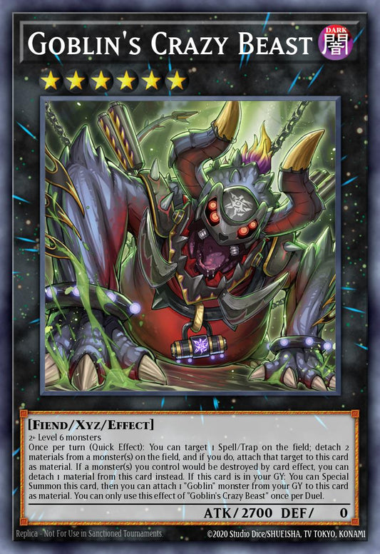 (048) YuGiOh TCG PHNI: Phantom Nightmare Single: Goblin's Crazy Beast  Common