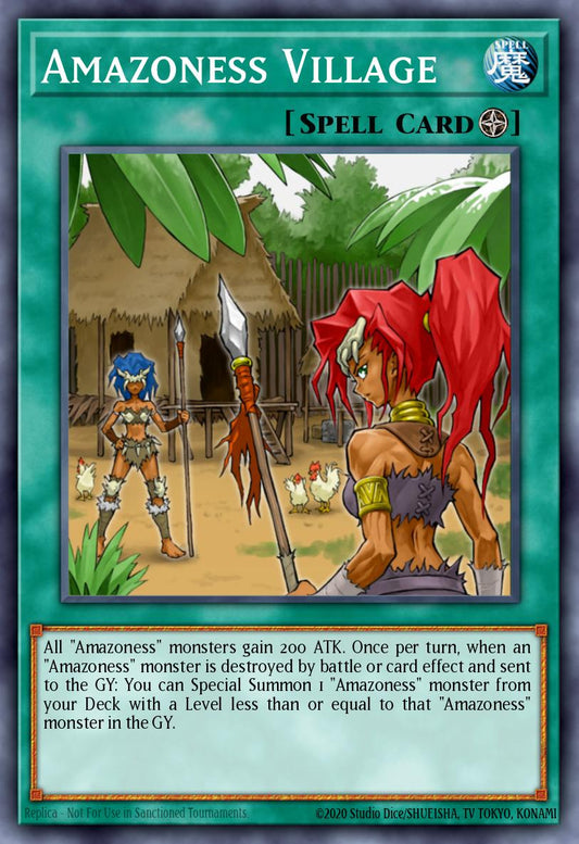 (014) YuGiOh TCG LEDU: Legendary Duelists Single: Amazoness Village  Common