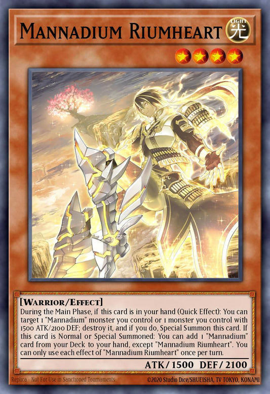 (079) YuGiOh TCG MP24: 25th Anniversary Tin: Dueling Mirrors Single: Mannadium Riumheart  Secret Rare