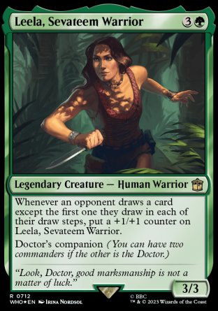 (712) Magic The Gathering Universes Beyond: Doctor Who: Extras Single: Leela, Sevateem Warrior (V.2)  Rare