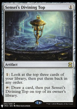 (232) Magic The Gathering The List Single: Sensei's Divining Top  Rare