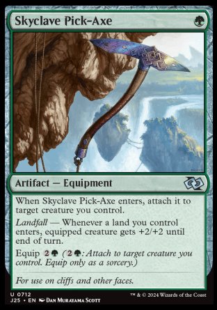 (712) Magic The Gathering Foundations Jumpstart Single: Skyclave Pick-Axe  Uncommon