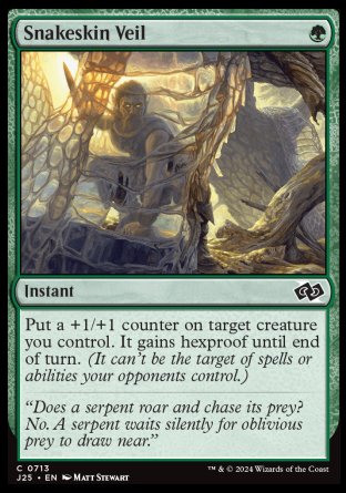 (713) Magic The Gathering Foundations Jumpstart Single: Snakeskin Veil  Common