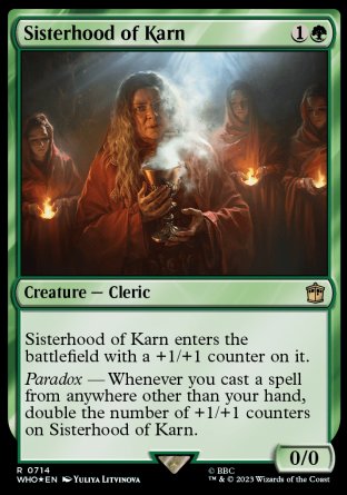 (714) Magic The Gathering Universes Beyond: Doctor Who: Extras Single: Sisterhood of Karn (V.2)  Rare