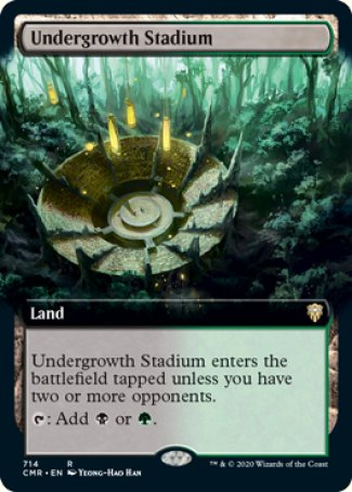 (714/361) Magic The Gathering Commander Legends: Extras Single: Undergrowth Stadium  Rare
