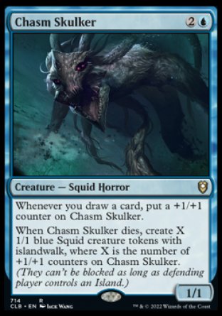 (714) Magic The Gathering Commander Legends: Battle for Baldur's Gate: Extras Single: Chasm Skulker  Rare