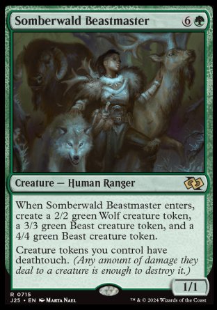 (715) Magic The Gathering Foundations Jumpstart Single: Somberwald Beastmaster  Rare