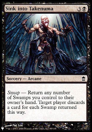 (089) Magic The Gathering The List Single: Sink into Takenuma  Common