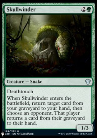 (189) Magic The Gathering The List Single: Skullwinder  Uncommon