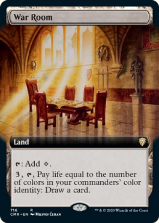 (716/361) Magic The Gathering Commander Legends: Extras Single: War Room Holo Rare