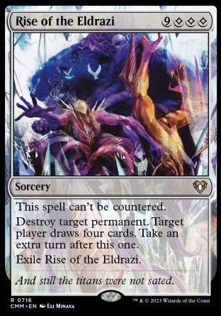 (716) Magic The Gathering Commander Masters: Extras Single: Rise of the Eldrazi  Rare