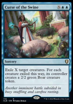 (716) Magic The Gathering Commander Legends: Battle for Baldur's Gate: Extras Single: Curse of the Swine  Rare