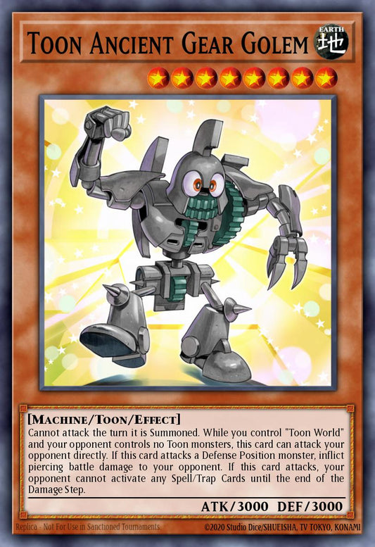 (073) YuGiOh TCG DLCS: Dragons of Legend: The Complete Series Single: Toon Ancient Gear Golem  Common