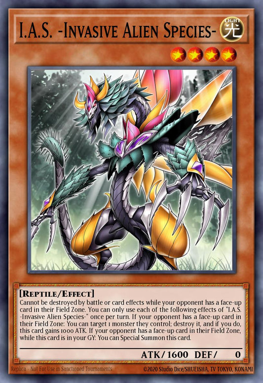 (236) YuGiOh TCG MP24: 25th Anniversary Tin: Dueling Mirrors Single: I.A.S. -Invasive Alien Species-  Ultra Rare