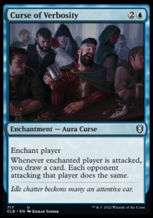 (717) Magic The Gathering Commander Legends: Battle for Baldur's Gate: Extras Single: Curse of Verbosity  Uncommon