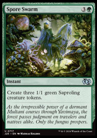 (717) Magic The Gathering Foundations Jumpstart Single: Spore Swarm  Uncommon