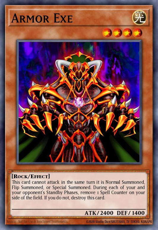 (075) YuGiOh TCG MFC: Magician's Force Single: Armor Exe  Rare