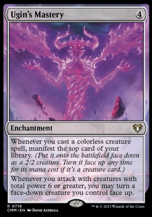 (718) Magic The Gathering Commander Masters: Extras Single: Ugin's Mastery  Rare